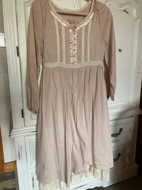 Vintage Cottagecore Cotton Dress